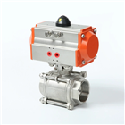 三片式气动球阀